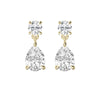5ct Lab Grown Diamond Drop Earrings