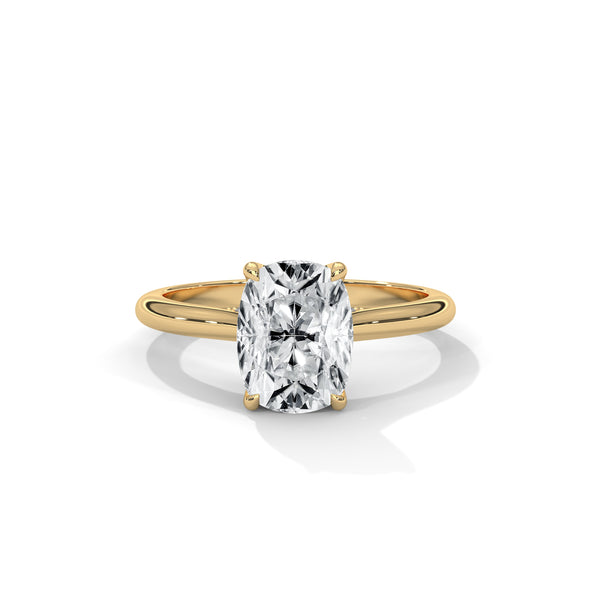 Elysian Tulip Setting Solitaire Style Engagement Ring