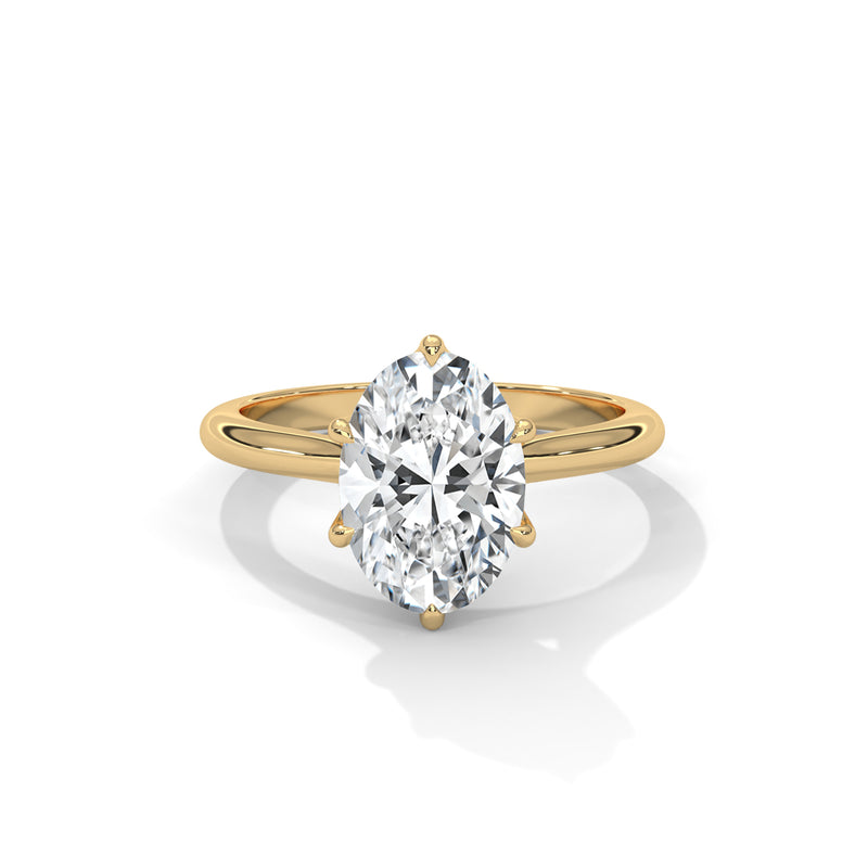 Elysian Tulip Setting Solitaire Style Engagement Ring