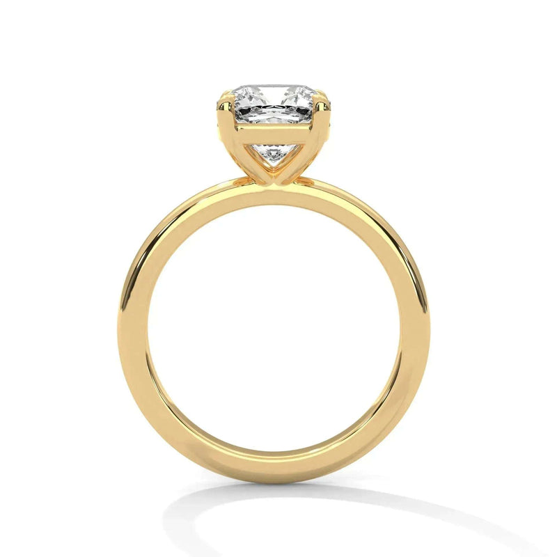 2.93 Carat Oval Solitaire Setting Yellow Gold