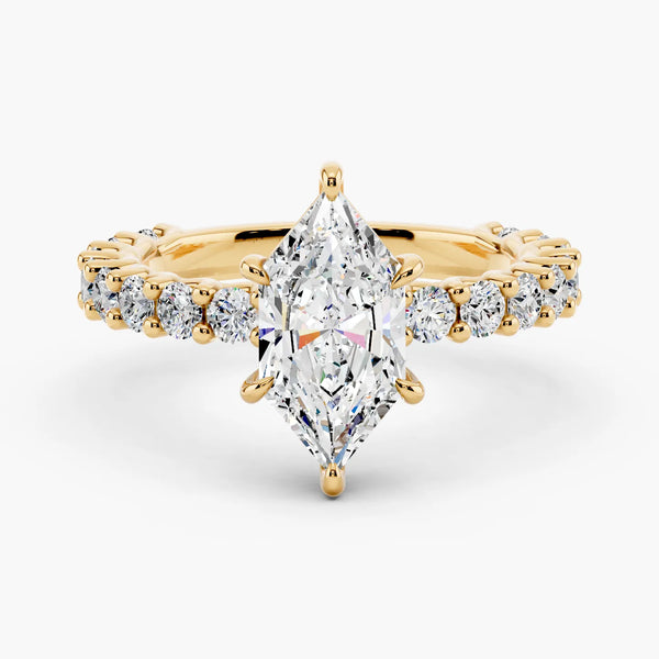 Bubble Setting Lab Grown Diamond Ring