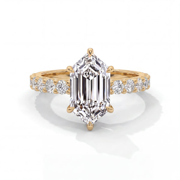 Bubble Setting Lab Grown Diamond Ring