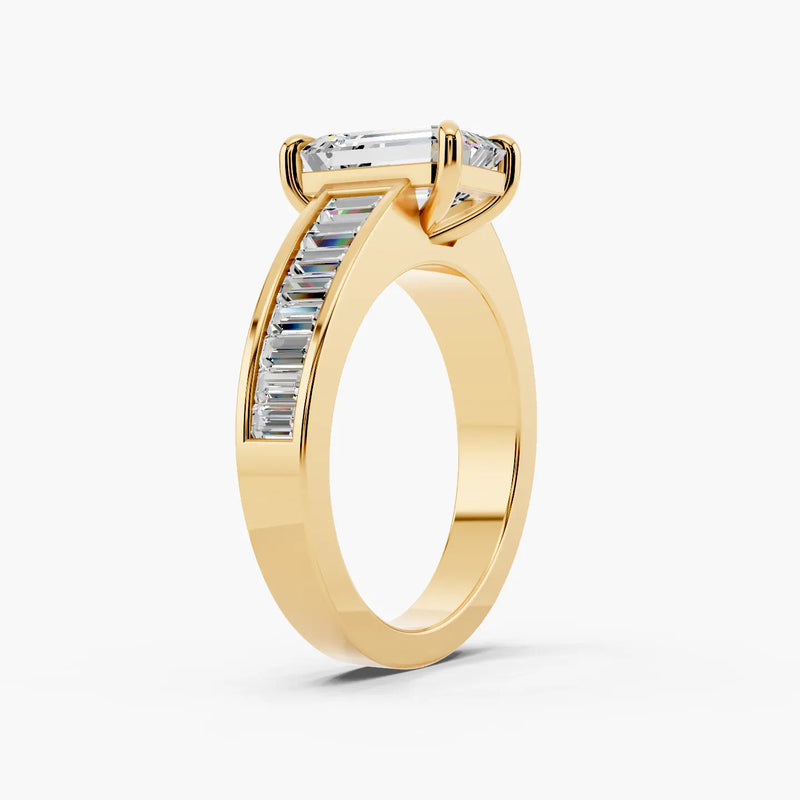 Channel Setting Engagement Ring