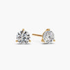 Round 3-Prong Martini Lab-Grown Diamond Stud Earrings