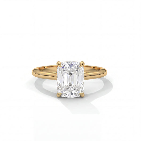 Elysian Tulip Setting Solitaire Style Engagement Ring