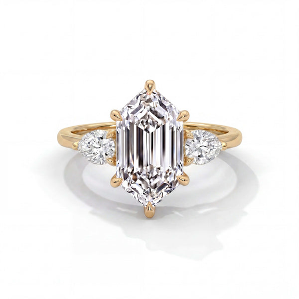 Paloma Three Stone Setting