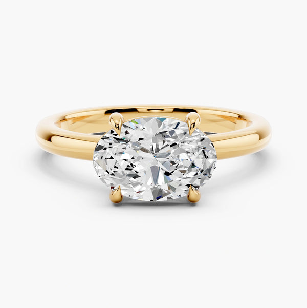 East-West Solitaire Setting