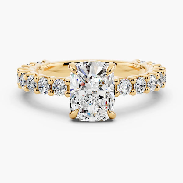 Bubble Setting Lab Grown Diamond Ring