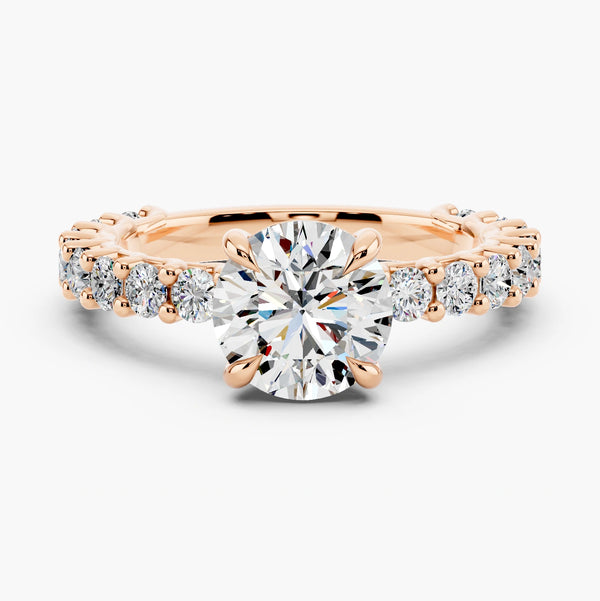 Bubble Setting Lab Grown Diamond Ring