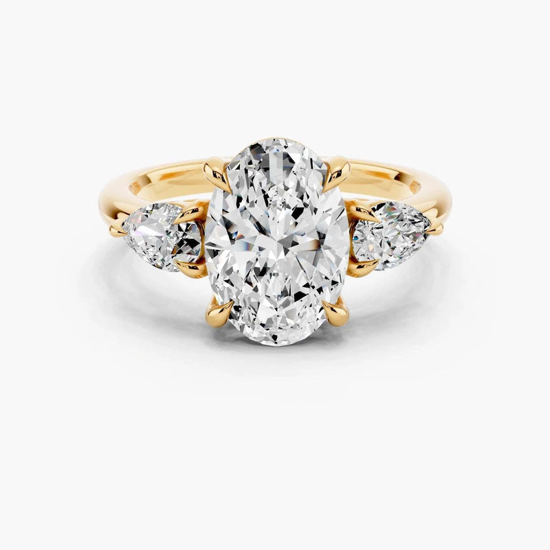 Paloma Three Stone Setting