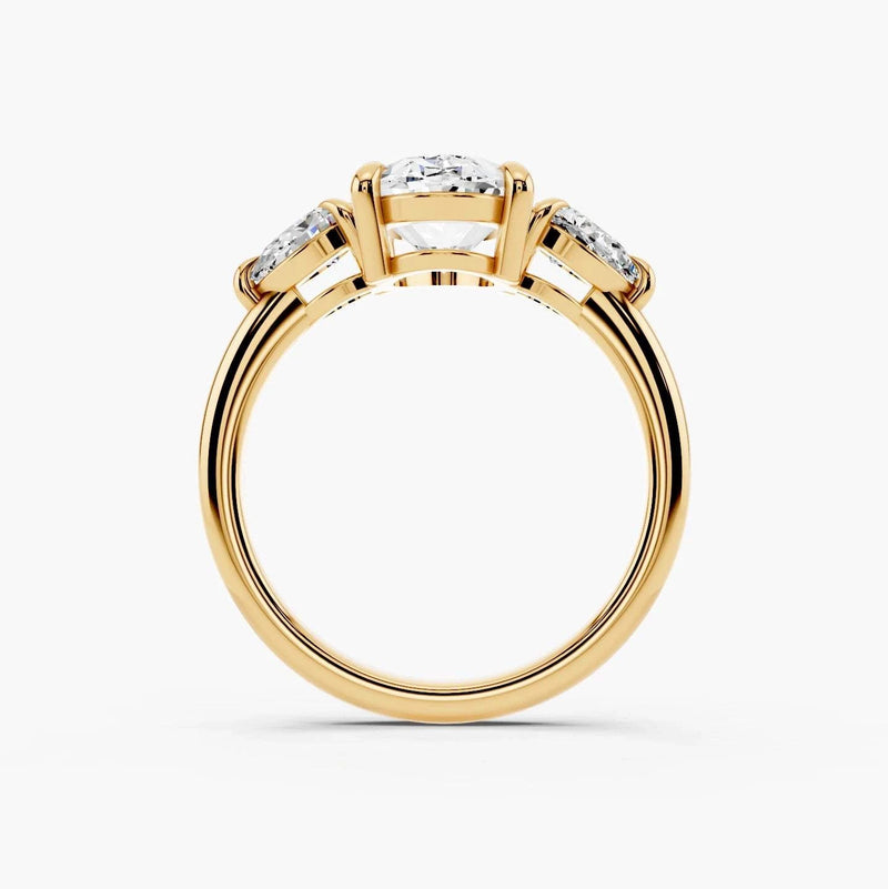 Paloma Three Stone Setting