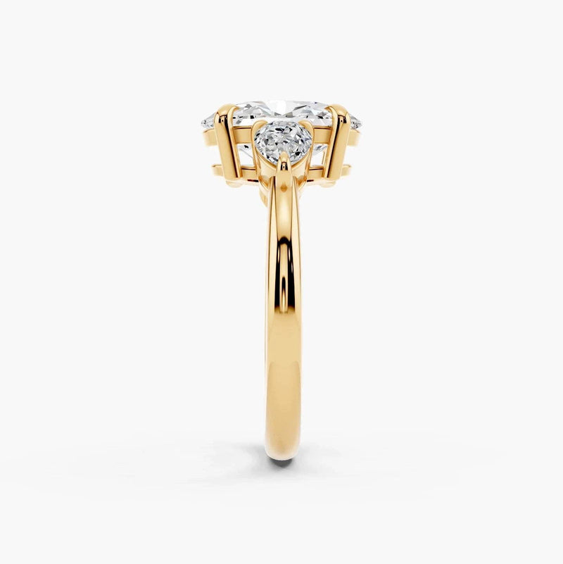 Paloma Three Stone Setting