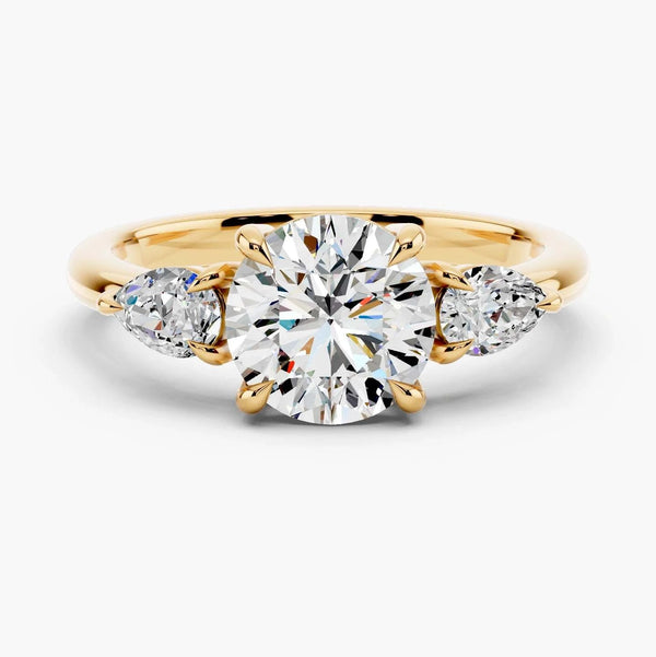 Paloma Three Stone Setting