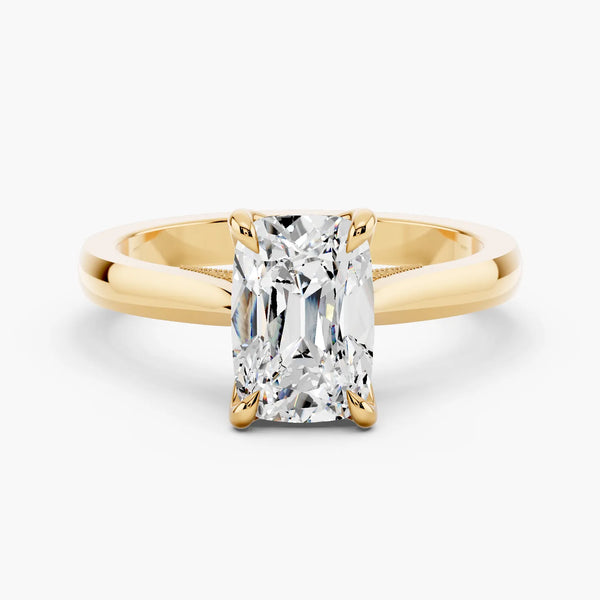 Elysian Tulip Setting Solitaire Style Engagement Ring