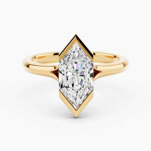 Split Shank Half Bezel Setting