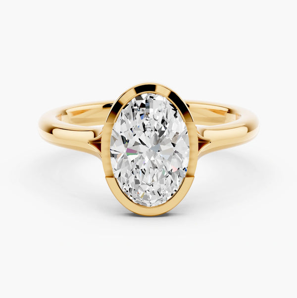 Split Shank Half Bezel Setting