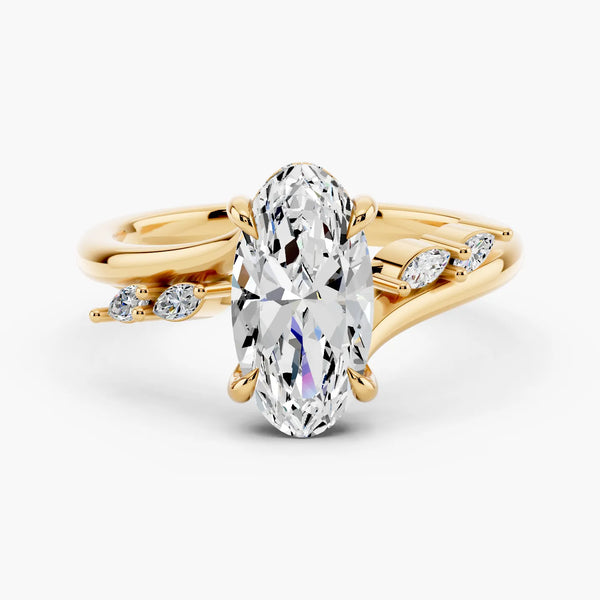 Sarina Twist Hidden Halo Setting