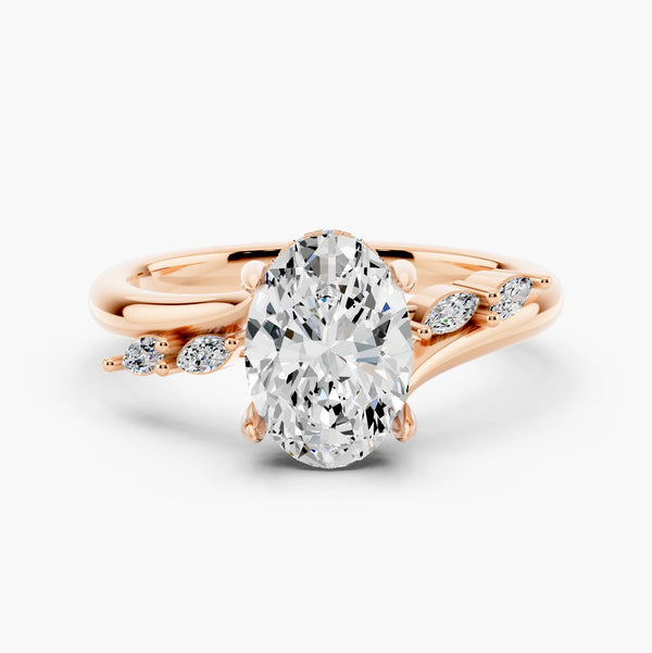 Sarina Twist Hidden Halo Setting