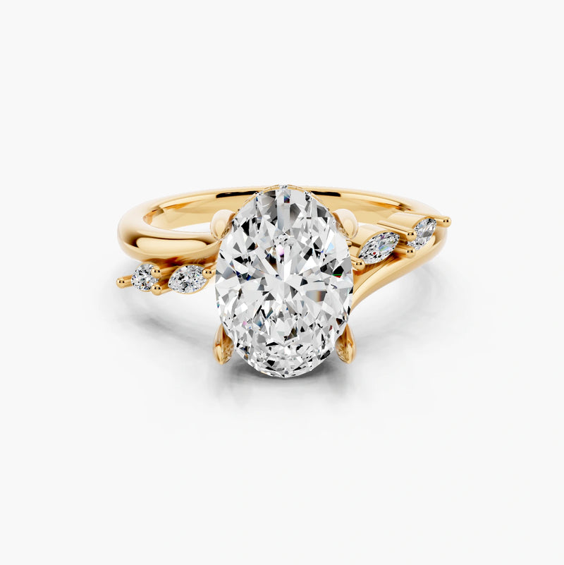 Sarina Twist Hidden Halo Setting