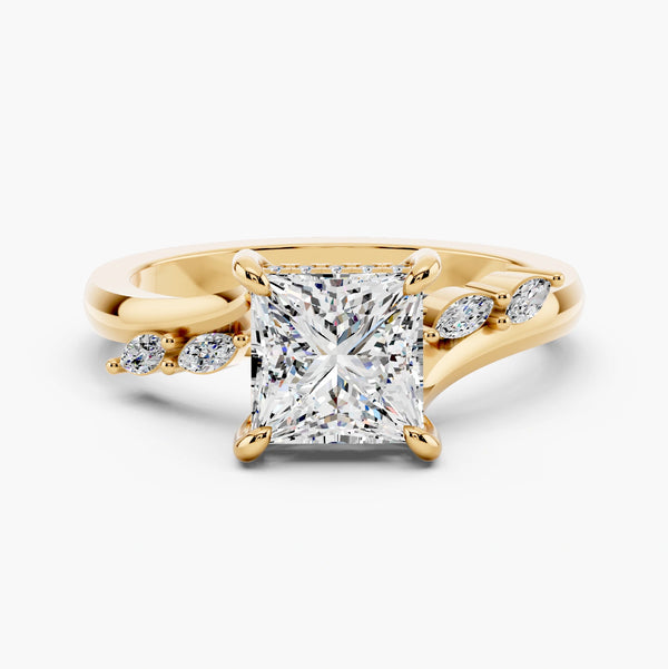 Sarina Twist Hidden Halo Setting