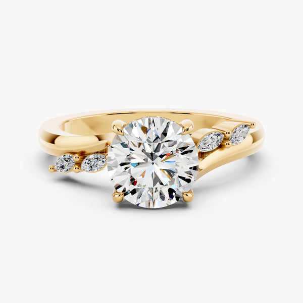 Sarina Twist Hidden Halo Setting