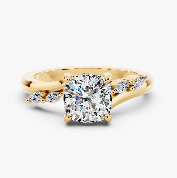 Sarina Twist Hidden Halo Setting