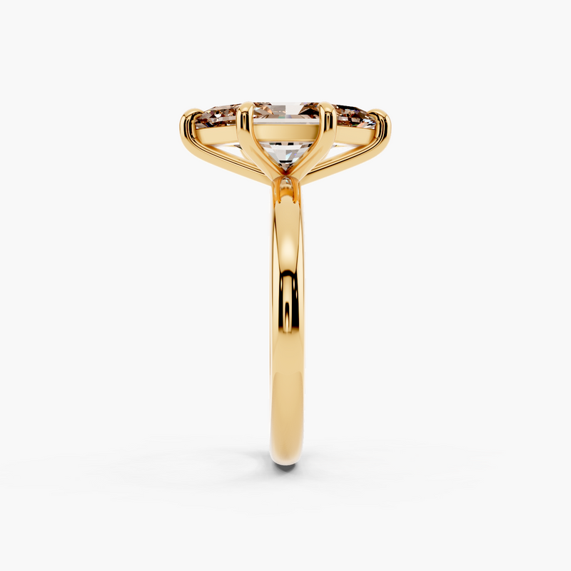 Classic Solitaire Champagne Setting