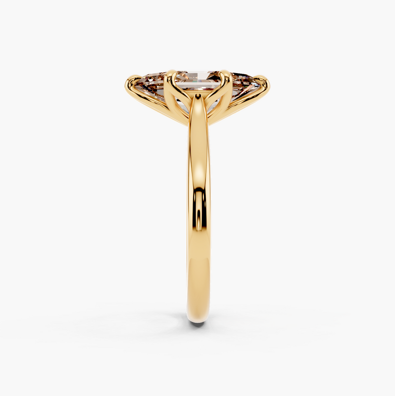 Solstice Tulip Diamond Ring Champagne Setting