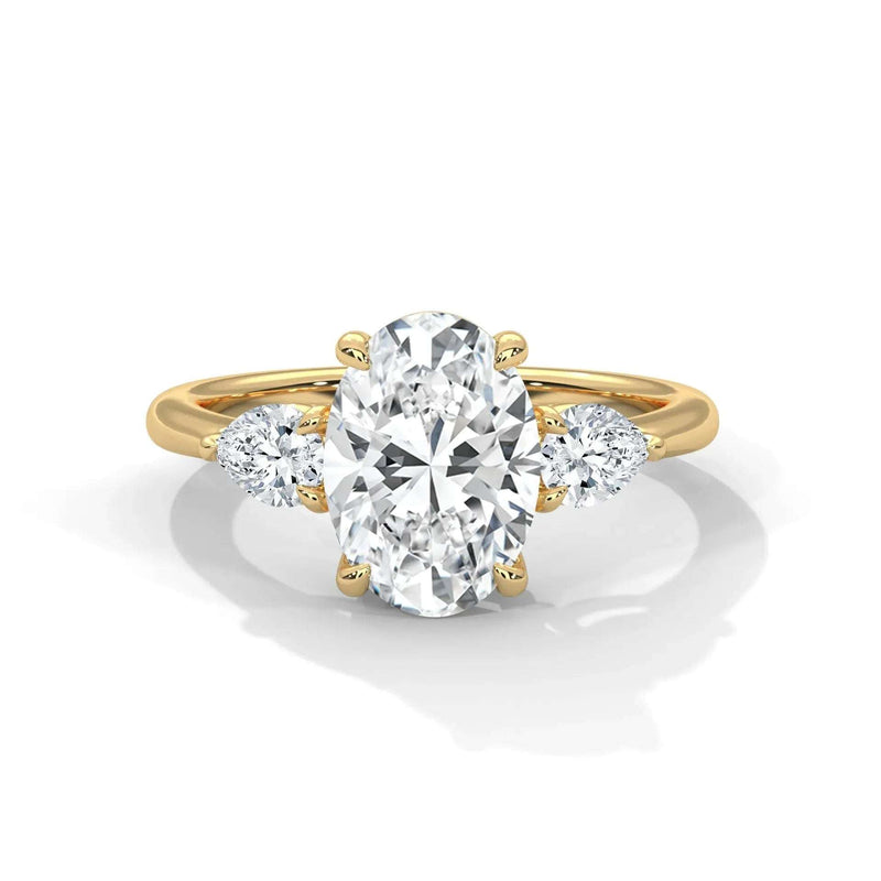 Paloma Three Stone Setting