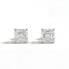 Asscher 4-Prong Lab-Grown Diamond Stud Earrings