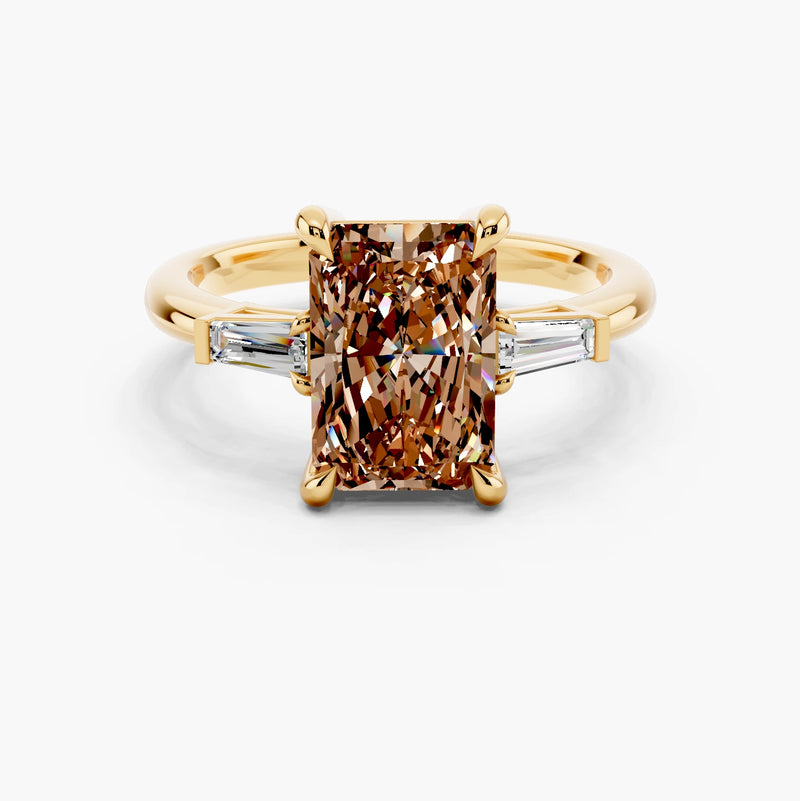 Astoria Tapered Baguette Champagne Setting Ring
