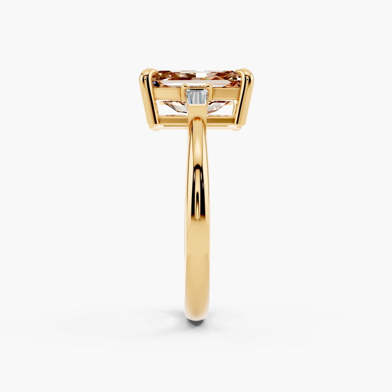 Astoria Tapered Baguette Champagne Setting Ring