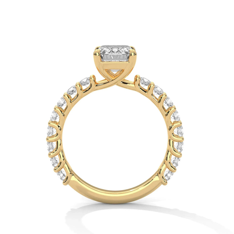 Bubble Setting Lab Grown Diamond Ring