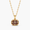 Champagne Long Cushion Lab-Grown Diamond Pendant Necklace
