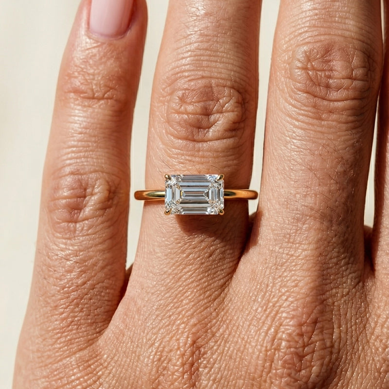 East-West Solitaire Setting