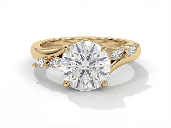Sarina Twist Hidden Halo Setting