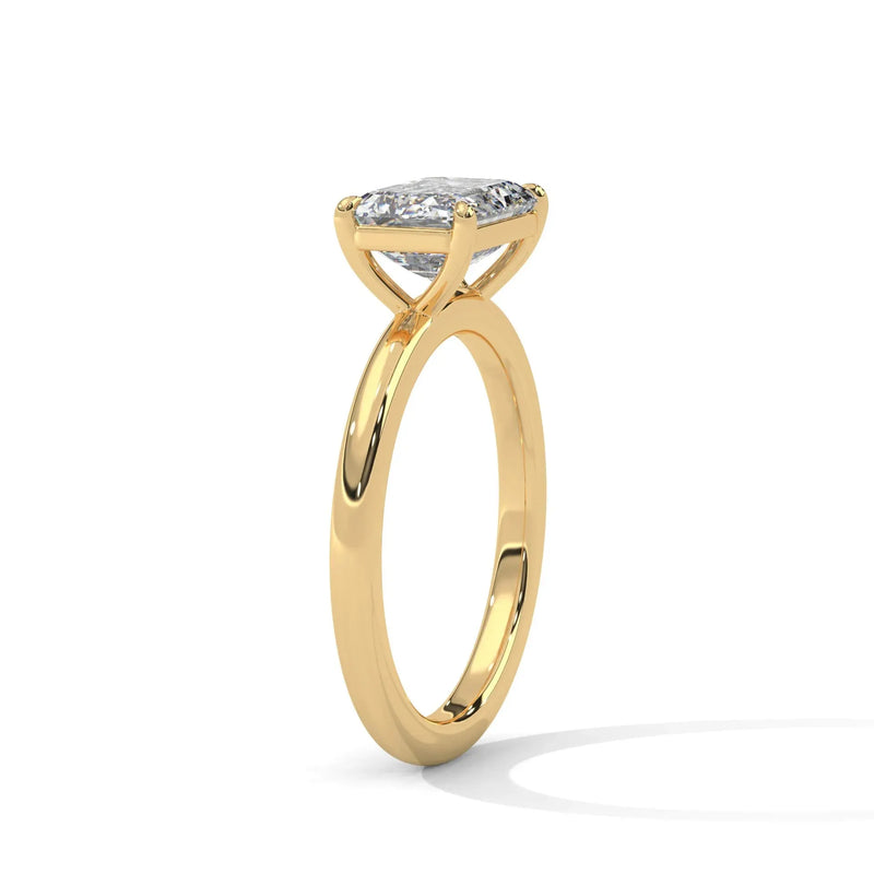 East-West Solitaire Setting