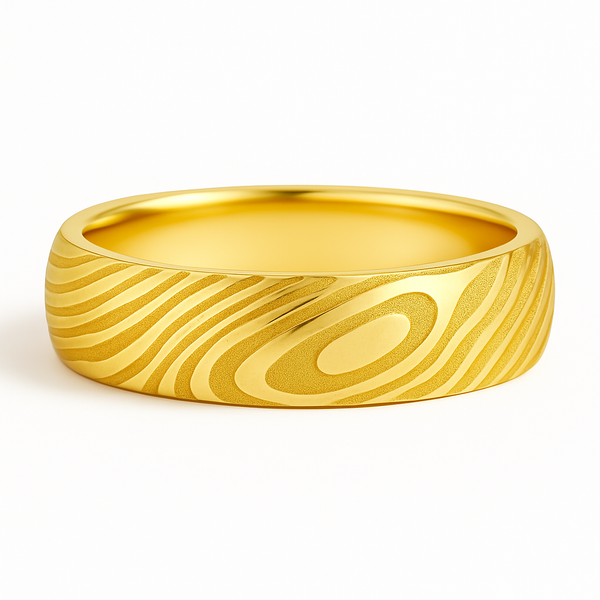 5mm Woodgrain Wedding Band