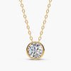 Harlow Bezel Round Lab-Grown Diamond Pendant Necklace