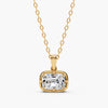 Old Mine Cut Lab-Grown Diamond Pendant Necklace