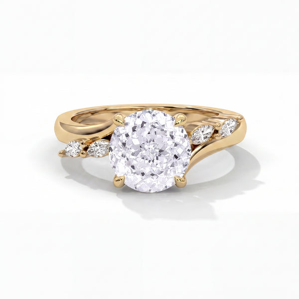 Sarina Twist Hidden Halo Setting