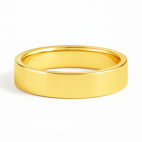 5mm Straight Edge Wedding Band