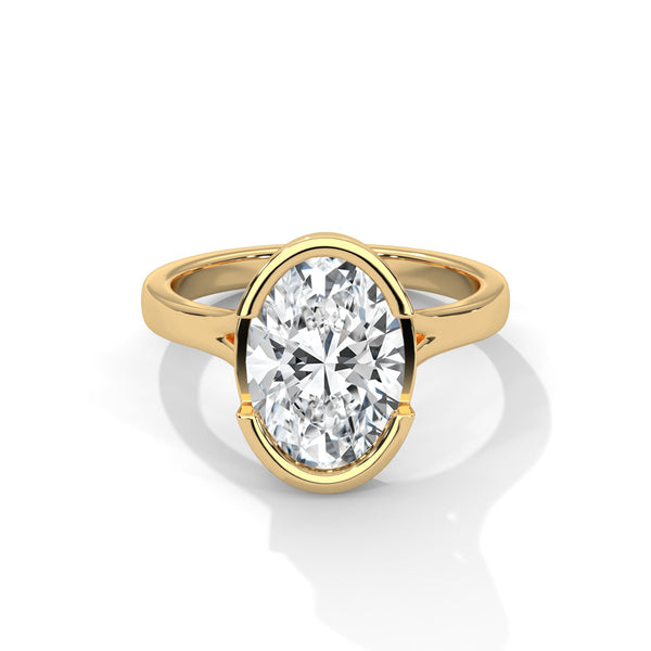 Split Shank Half Bezel Setting