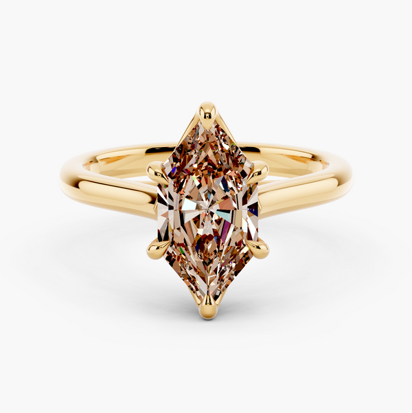 Tapered Cathedral Champagne Setting