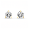 Round 3-Prong Martini Lab-Grown Diamond Stud Earrings