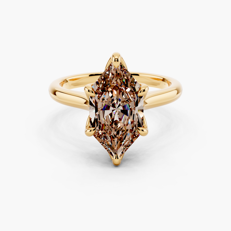 Solstice Tulip Diamond Ring Champagne Setting