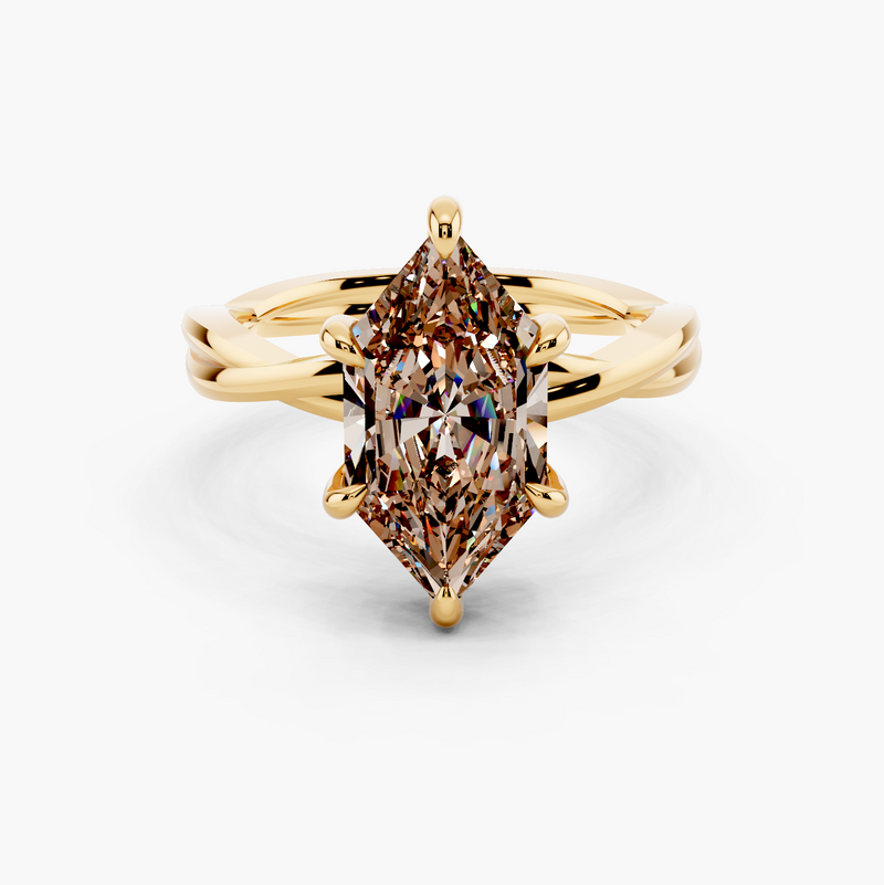 Kosina Champagne Setting Engagement Ring