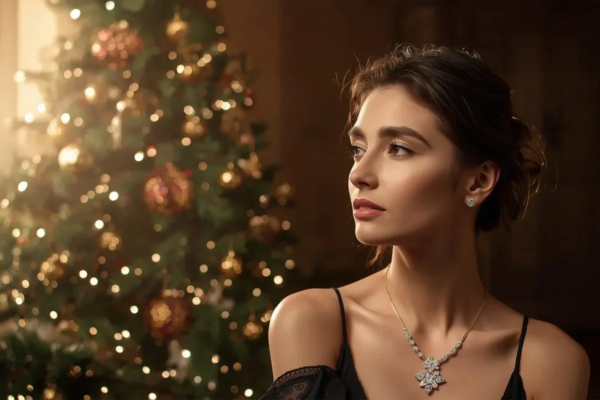 Best Lab-Grown Diamond Necklaces for a Magical Christmas Morning