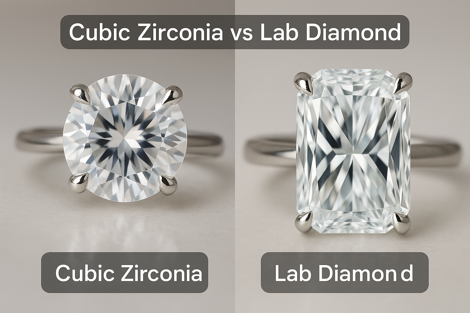 Cubic Zirconia vs Lab Diamond: Understanding the Differences