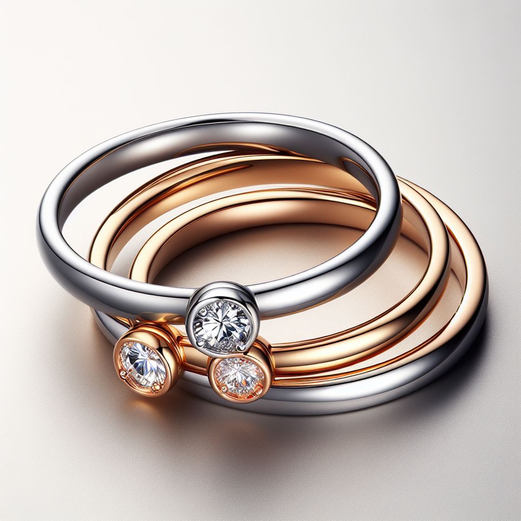 The Lustrous Allure: Platinum, White Gold, and Rose Gold vs. Traditional Gold